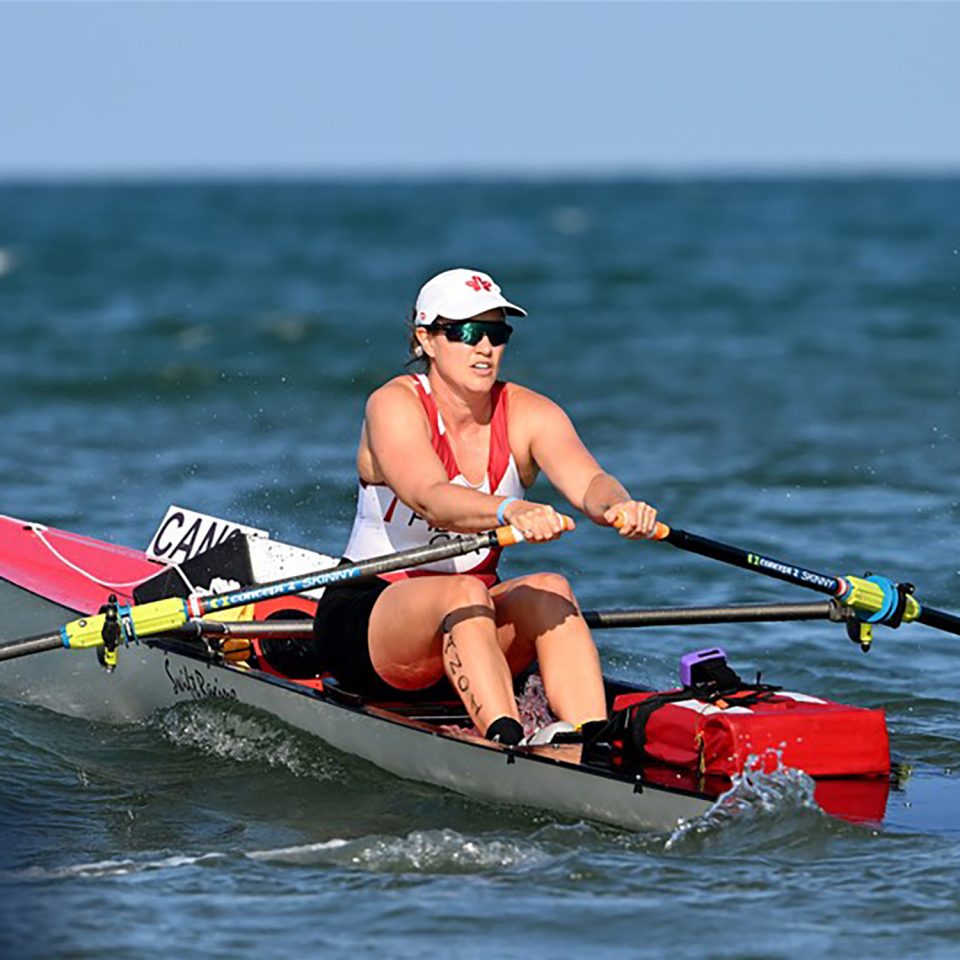 Sarah Pidgen, Coastal Women's Solo, Don Rowing Club, Canada, 2023 World Rowing Coastal Championships, Barletta, Italy / © Detlev Seyb / MyRowingPhoto.com
